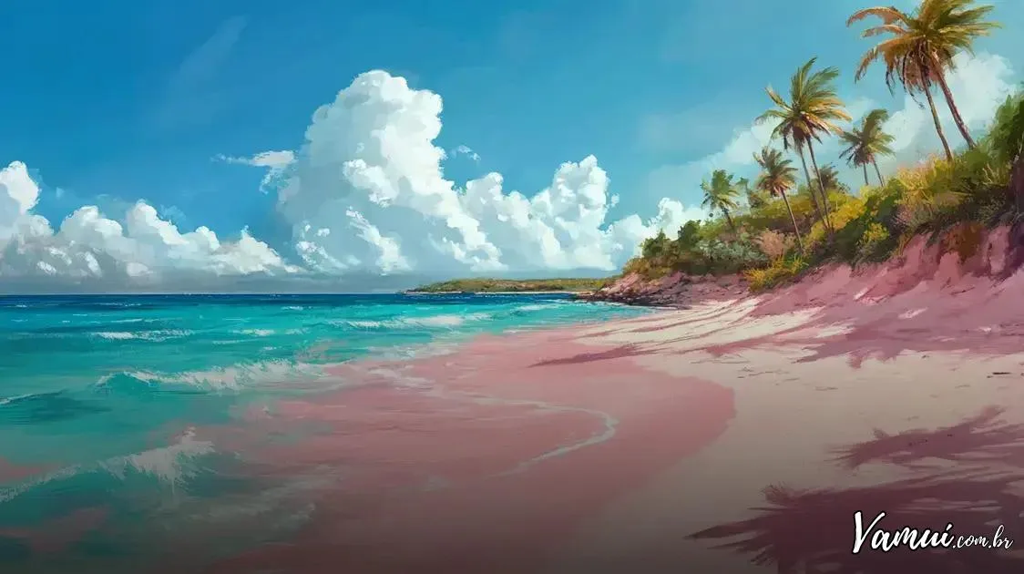 Praia de Pink Sands, Bahamas